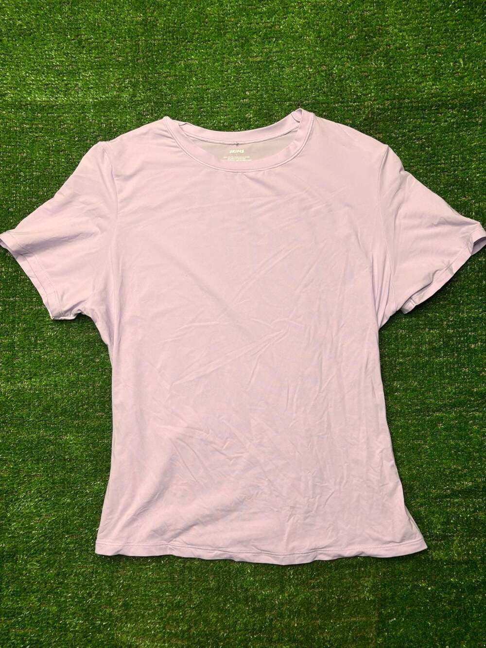 SKIMS Fits Everybody Short Sleeve T-Shirt Light Purple Size Large